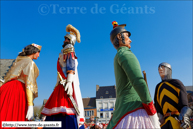Cassel (F) - Carnaval du Lundi de Pâques 2013 / Reuze-Maman - CASSEL (F),  Reuze-Papa - CASSEL (F), Tirant l'ancien - ATH (B) et Baudouin IV de Hainaut - ATH (B) 